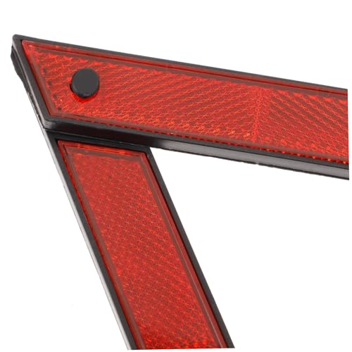 Triangle de signalisation Amosfun lot de 4 ensembles de sécurité en plastique ABS néon - 5