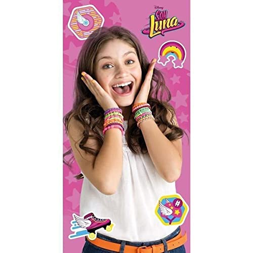 Smile Pink Fille Serviette de Bain Rose Soy Luna