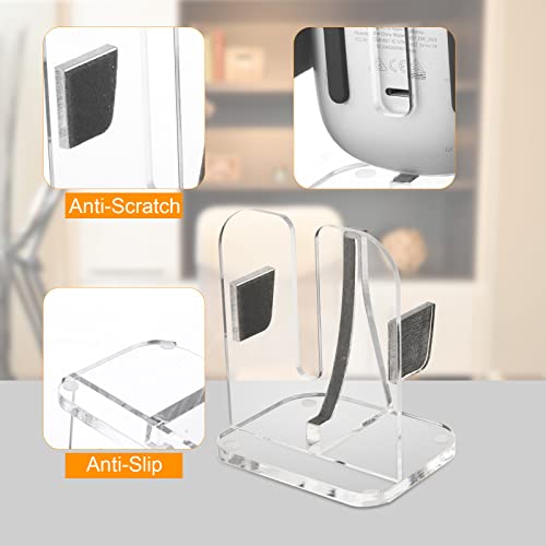Soporte vertical para Apple Magic Mouse 1/2, base de carga y almacenamiento acrílica 4