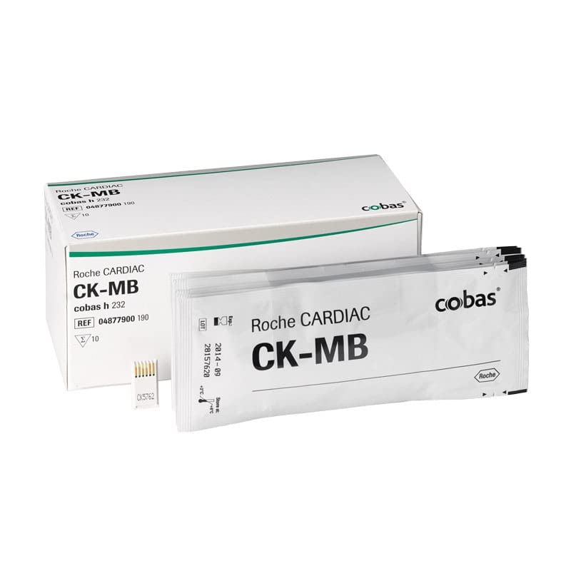 Roche Cardiac CK-MB 128905 Lot de 10 bandelettes de test pour analyseur