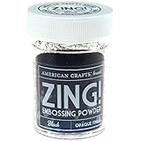 American Crafts Zing! Opaque Embossing Powder 1-Ounce, Black
