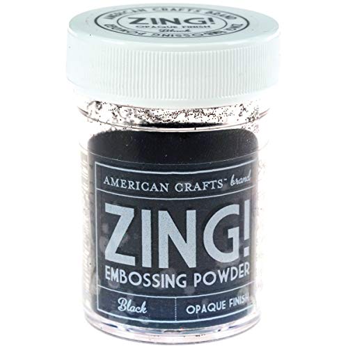 American Crafts Zing! Opaque Embossing Powder 1-Ounce, Black