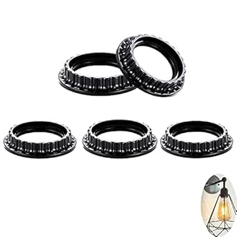 Light Socket Ring Retainer Rings Black Lamp Holder Fixture Heat ...