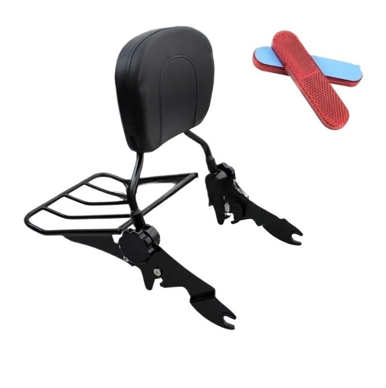 Support porte-bagages moto réglable et dossier amovible FLHT FLTR