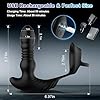 Cordless Remote Control Butt Plug Vibrating Anal Stimulator 7 Stimulation Patterns, Rechargeable Prostate Massager for Man Portable Couples Gay Exciting Anal Plug Massage Tool Tshirt sexes plaisir