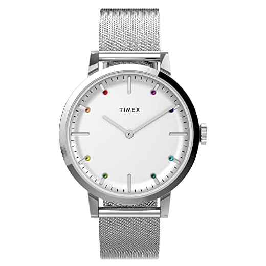 Timex Reloj Analógico para Mujeres de Cuarzo con Correa en Acero Inoxidable TW2V36900