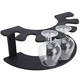 NBEADS Caja de almacenamiento para vaso de whisky Glencairn, estante de almacenamiento de madera en forma de pétalo para vaso de whisky Glencairn, soporte para 6 vasos de whisky para organizador en