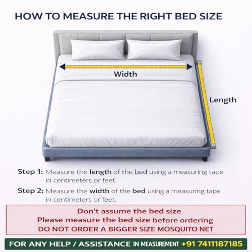 Image of Happy Penguin Mosquito Net [Foldable] Easy Setup | Lightweight Cotton, Portable & Ideal for Home & Travel | Strong & Breathable | Suitable for Single Bed [3x6.5]