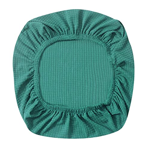 Fenteer Stretch Office Covers Seat Cover Slipcover Desk Seat Cushion Protectors for Computer Dark Green