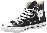 Converse Chuck Taylor All Star High Top Unisex Black White Sneakers, 8.5 US M