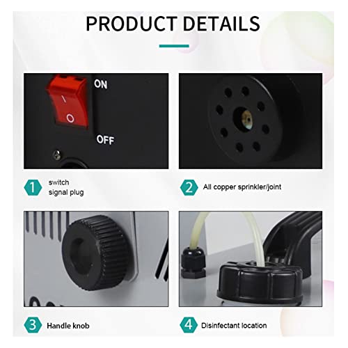 Máquina de humo de 900 W para escenario, efecto especial de humo ideal para bodas, Halloween, fiestas y producción musical miniatura 5
