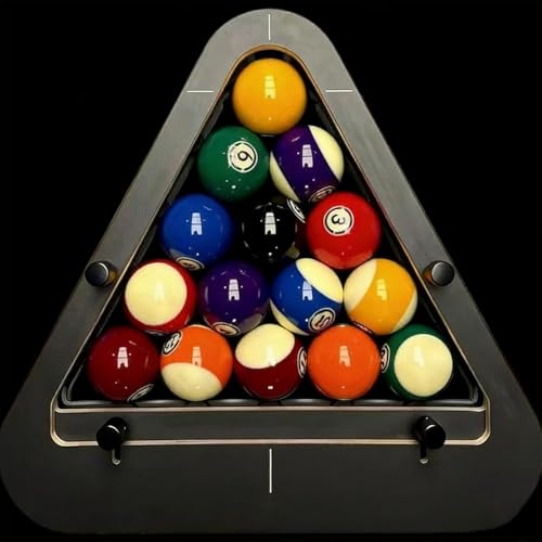 Machined Aluminium Pool Triangle for Consistent Tight Racking,8/9-Ball Pro Precision Billiard Rack,Triangle Billiards Ball Rack,Pool Table Accessory for Billiard Clubs, Bars (B, One Size) - Image 2