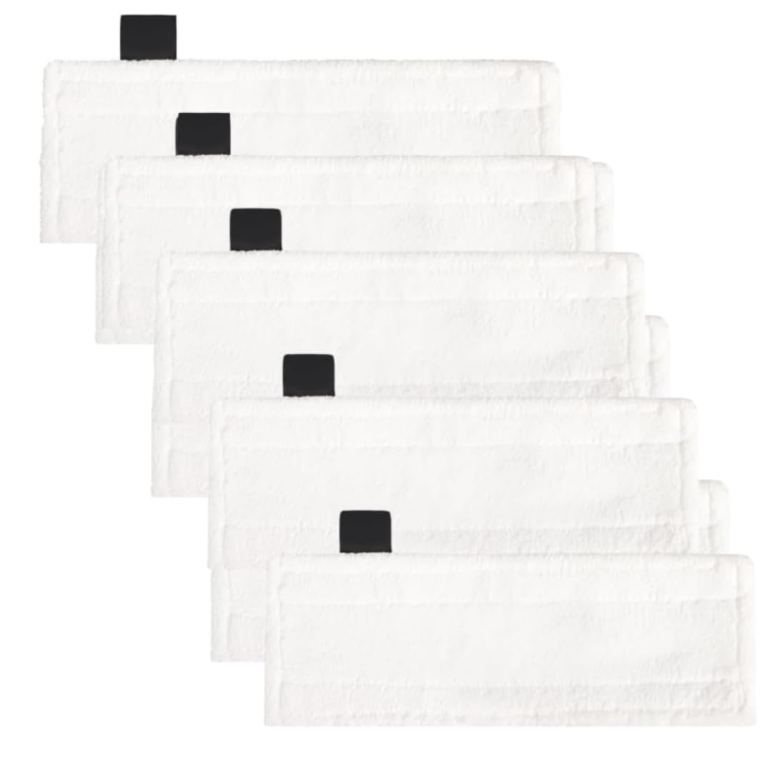 5 Pack Steam Cleaner Pads For Karcher Easyfix Sc2 Sc3 Sc4 Sc5 Series Spare Microfibre Floor Cloths Compatible with the Floor Nozzle Alternative to 28632590