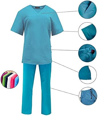ROGER CON209 Uniforme Sanitario Conjunto Pijama Microfibra Anti-Olor Unisex  Casaca y pantalón (Varias Tallas y Colores): Amazon.es: Ropa