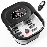 COMFIER Heated Foot Spa Massager, Foot Bath with Vibration, Bubbles, Massage Rollers, Adjustable Temperature for Comfort Home Spa, Gifts for Women Men