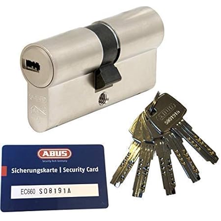 ABUS Profilzylinder E30NP 30/70 inklusive 5 Schlüssel, 18294 : Amazon