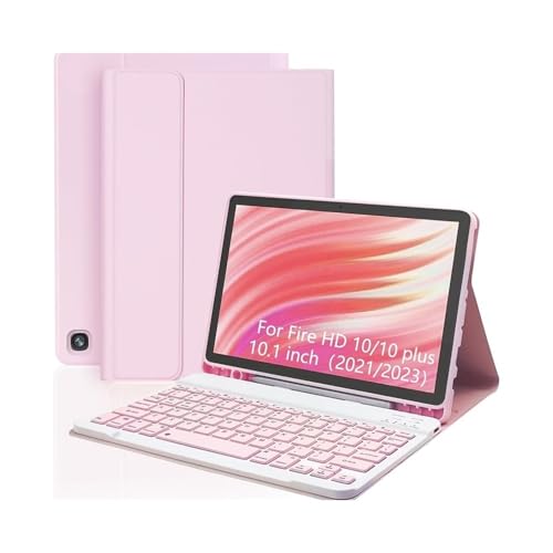 Kit teclado y ratón para Amazon Fire HD 10 Plus con funda verde oscuro de 10.1 pulgadas 2
