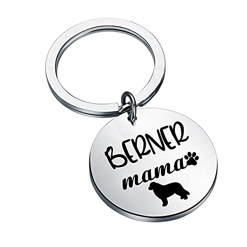 CENWA Berner Mom Gift Bernese Mountain Dog Gift Berner Mama Keychain Bernese Mountain Berner Gift (Berner Mama K)
