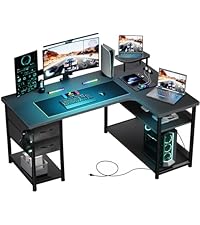 Amazon.co.jp: GTRACING ゲーミングデスク パソコンデスク L字