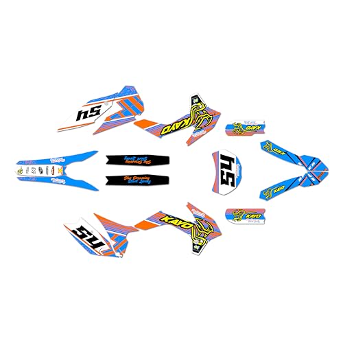 Kalair GFX Graphics Kit for Kayo K2 230 (2021+) Pulse Series Orange 21 Mil - Pro Edition - Dirt Pit Bike Motorcycle Stickers, Dirtbike Racing Automotive Decal Motocross Accessories no-Plastics
