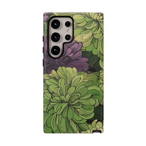 Coque Samsung S24 Ultra chrysanthème mate fine anti rayures