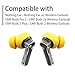 NANLANFAN Replacement Foam Ear Tips for Nothing Ear/Nothing Ear (a) / CMF Buds Pro 2 / CMF Buds 2 Plus/CMF Buds 2a Wireless Earbuds, Ultimate Comfort, 3 Pairs (S/M/L, Yellow)