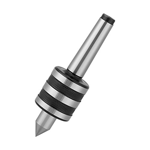 AUNMAS MT2 Live Revolving Center, High Medium Turning Tools Parts for Lathe Tailstock Machine High Speed Turning, 0.01 Accuracy