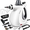 Pressurized Handheld Multi-Surface Natural Steam Cleaner with 12 pcs Accessories, Multi-Purpose Steamer for Home Use, Steamer for Cleaning Floor, Upholstery, Grout and Car