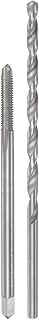 uxcell Tap & Bit Sets, M4 x 0.7 H2 Straight Flute Machine Thread Milling Tap 80mm Extra Long, 4mm High Speed Steel (HSS) Twist Drill Bit