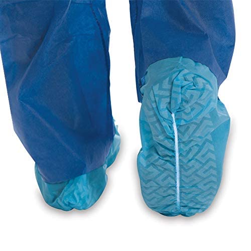 Tronex Non Slip Nonwoven Medical Disposable Shoe Cover, Fluid Resistant, Non-Skid Tread Pattern (300, Extra Large)