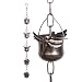 Iron Dragonfly Decorative Rain Chain for Gutters | Unique Downspout Extension Home Décor | Rainwater Diverter with Rain Collector Cups is an Excellent Gift Idea for Housewarming, Birthday