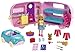 Produktbild Barbie Chelsea Serie, Chelsea Auto und Camper Set mit 10+ Barbie Camping Accessoires, 1x Chelsea Puppe, Teal Auto und Pink Mini Camper, Geschenke für Kinder ab 3 Jahren,FXG90