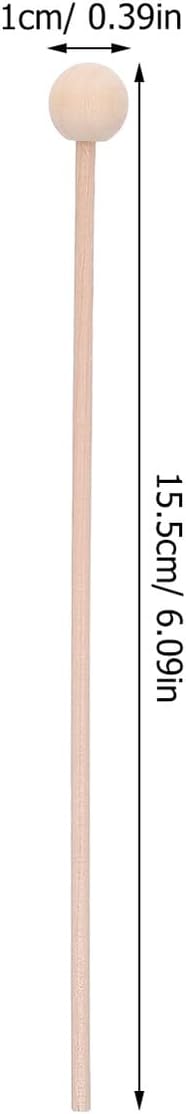 Ciieeo 100pcs Disposable Wooden Stir Sticks for Beverages Coffee Tea Mixing Swizzle Sticks Rounded End Drink Stirrers for Bars Cafes and Home Use