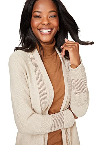 Image of Foxcroft Women's Long Sleeve Mixedstitch Cardigan