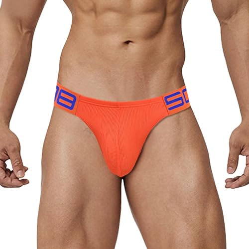 52hertz Men's Jock Strap Underwear Exotic Briefs Soft Stretch Underwear Lingerie Bikinis