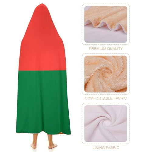 Couverture à capuche chaude et confortable grand format