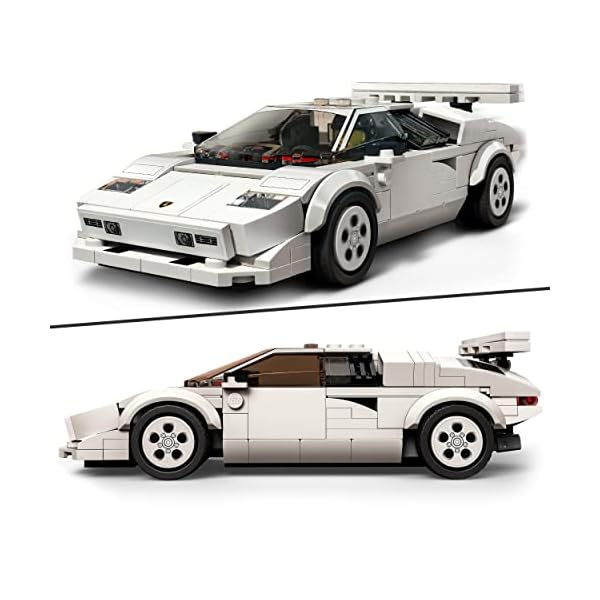 LEGO 76908 Speed Champions Lamborghini Countach Bausatz für Modellauto, Spielzeug-Auto, Rennwagen für Kinder ab 8 Jahre… – Bild 4