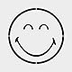 Aladine - Schablone Smiley, 30 x 30 cm – Schablone für Dekoration aller Oberflächen – Schablone Filzstifte, Farbe, Airbrush – Smiley – 81240