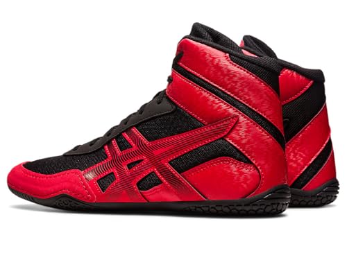 Image of ASICS Men Mesh Lace Up Wrestling Shoe