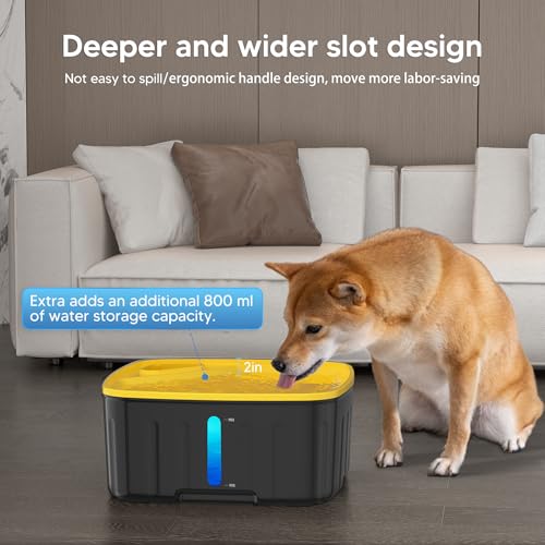 Kittyspout Kabelloser Trinkbrunnen für Katzen und Hunde, 8L Großer Wasserspender mit Bewegungsmelder, 4000 mAh Akku, Leiser Pumpe & Aktivkohlefilter