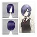 COSPLAZA Short Dark Purple Anime Cosplay Wig Girl Costume Accessory