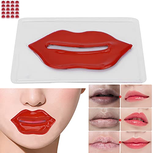 Máscara de labios hidratante de 20 piezas, máscara de sueño para labios que reduce las líneas de los labios y restaura… - Imagen 3