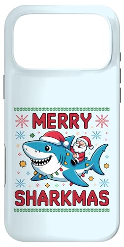 Merry Sharkmas AO[Z[^[ T^ CfBO V[N Cgt X}zP[X iPhone 17 Pro Max p