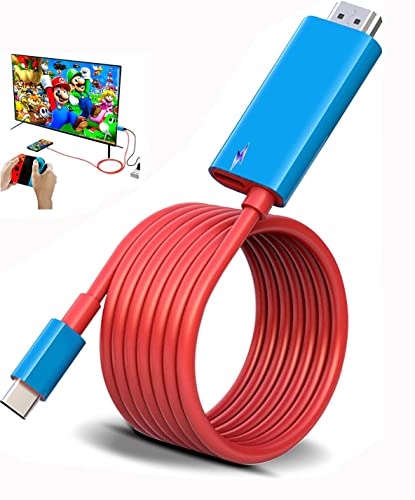 Switch hbN SwitchP[u Type C HDMI P[ut 4K&1080P𑜓x TV[h P[ut XCb` hbNP[u ̓ Mtg @\ PD[d xȂ XCb`/Switch OLED/m[gp\