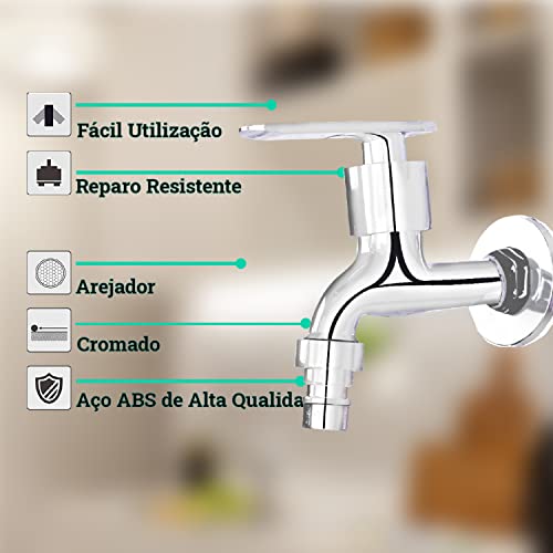 Torneira de Jardim Alavanca Tanque 1/4 de Volta VF7264