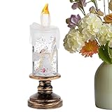 Generisch Christmas Candle Lights, LED Flickering Candles, Snow Globe Candle Light...