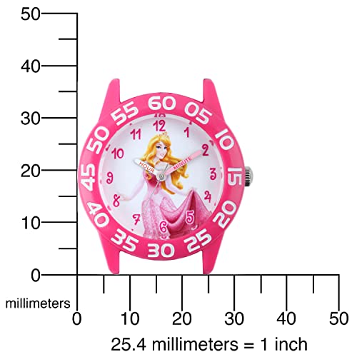 Disney Princess Kids' Plastic Time Teacher Analog Quartz Nylon Strap Watch #TOP4
