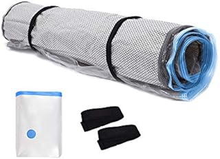 (King/Cal-King) Foam Mattress Vacuum Bag for Moving/Storage-Compress Mattress by 80%, Vacuum Seal Mattress Bag, Leakproof & Sealable Vacuum Bag for Mattress, Mattress Storage Bag Includes Straps