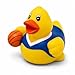 3 Inch DUCKY CITY Basketball Rubber Duck [Sealed, Floats Upright] for Jeep Ducks, Sports Bath Toy for Kids and Toddlers, Baby Safe Funny Duck Gift, Collectible Rubber Duckies, Party Favor