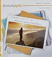 StudySync, Teacher's Edition, Grade 6 Volume 2, c. 2020 9781949739305, 1949739309 1949739309 Book Cover